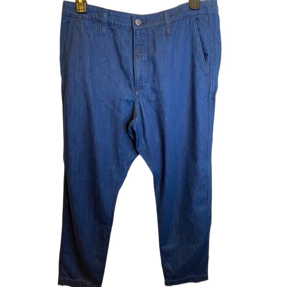 Bonobos 34 x 32 Athletic Tapered Blue Stretch Denim‎ Mens Jeans